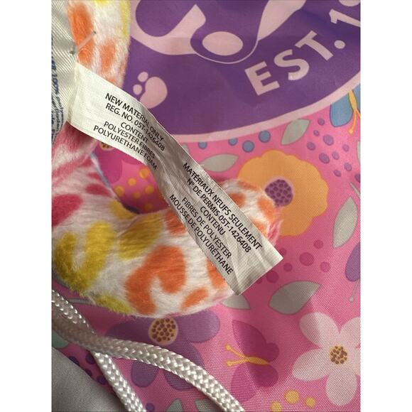 17" Build A Bear Rainbow Tie Dye Leopard Kitty Cat Plush Stuffed Toy With Bag - Picture 8 of 9